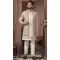 Beige Jacquard Sequins Work Readymade Men Wedding Wear Sherwani - 11470201168