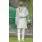 Beautiful Off White Silk Sequins Work Wedding Wear Men Sherwani - 11471201203