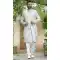 Off White Silk Stone Work Traditional Wedding Wear Men Sherwani - 11471201206
