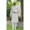 White Embroidered Silk Wedding Wear Men Sherwani - 11471201214