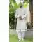 White Silk Embroidered Designer Wedding Wear Men Sherwani - 11471201215