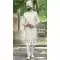 Off White Embroidered Silk Wedding Wear Men Sherwani - 11471201226