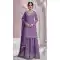 Light Lavender Chinon Embroidery Work Party Wear Sharara Suit - 11472201230