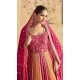 Georgette Zari Work Designer Wear Anarkali Suit In Multi Color - 11486201277
