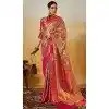 Pink Banarasi Silk Weaving Work Traditional Wear Plus Size Saree - 11291200107
