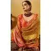 Yellow Banarasi Silk Weaving Work Traditional Wear Plus Size Saree - 11291200108