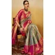 Sky Blue Banarasi Silk Weaving Work Traditional Wear Saree - 11291200109