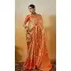 Banarasi Silk Weaving Work Traditional Wear Plus Size Saree In Multi Color - 1129120010
