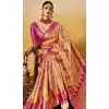 Multi Color Banarasi Silk Weaving Work Traditional Wear Plus Size Saree - 11291200111
