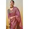 Multi Color Banarasi Silk Weaving Work Traditional Wear Designer Plus Size Saree - 11291200112