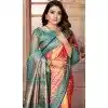 Multi Color Banarasi Tissue Silk Jacquard Work Traditional Wear Plus Size Saree - 11265199982