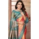 Multi Color Banarasi Tissue Silk Jacquard Work Traditional Wear Saree - 11265199982