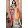 Multi Color Banarasi Tissue Silk Jacquard Work Traditional Wear Plus Size Saree - 11265199982