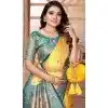 Yellow Banarasi Tissue Silk Jacquard Work Traditional Wear Plus Size Saree - 11265199983