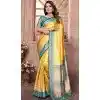 Yellow Banarasi Tissue Silk Jacquard Work Traditional Wear Plus Size Saree - 11265199983