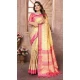 Gold Banarasi Tissue Silk Jacquard Work Traditional Wear Saree - 11265199985
