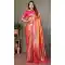 Orange Banarasi Tissue Silk Jacquard Work Ethnic Wear Saree - 11268200001