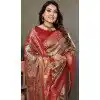 Olive Green Banarasi Tissue Silk Jacquard Work Ethnic Wear Plus Size Saree - 11268200002