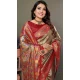 Olive Green Banarasi Tissue Silk Jacquard Work Ethnic Wear Saree - 11268200002