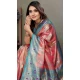 Pink Banarasi Tissue Silk Jacquard Work Ethnic Wear Saree - 11268200009