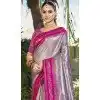 Lavender Art Silk Woven Work Designer Party Wear Plus Size Saree - 11391200607