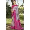 Lavender Art Silk Woven Work Designer Party Wear Plus Size Saree - 11391200607