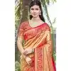 Art Silk Weaving Zari Work Party Wear Plus Size Saree In Orange - 11392200612