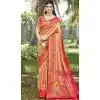 Art Silk Weaving Zari Work Party Wear Plus Size Saree In Orange - 11392200612