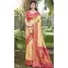 Art Silk Weaving Zari Work Party Wear Plus Size Saree In Light Yellow - 11392200615
