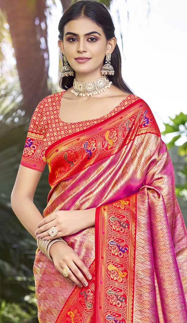 Art Silk Weaving Zari Work Party Wear Saree In Lilac - 11392200616 Art Silk Weaving Zari Work Party Wear Saree In Lilac - 11392200616