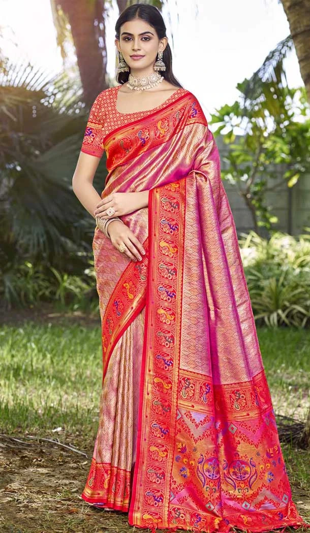 Art Silk Weaving Zari Work Party Wear Saree In Lilac - 11392200616 Art Silk Weaving Zari Work Party Wear Saree In Lilac - 11392200616