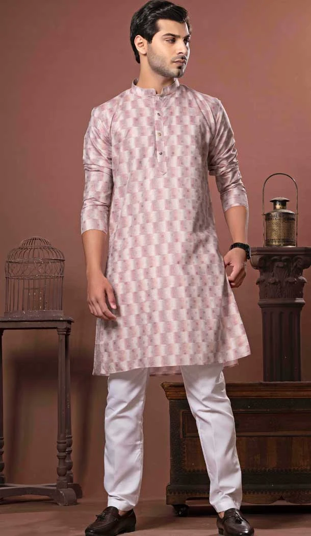 Multi Color Cotton Digital Print Work Party Wear Men Kurta Pajama - 11468201086