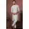 Light Yellowish Green Soft Cotton Digital Print Work Party Wear Men Kurta Pajama - 11468201096