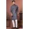 Dark Greyish Multi Color Soft Cotton Digital Print Work Party Wear Men Kurta Pajama - 11468201099