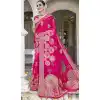 Rani Pink Art Silk Weaving Work Party Wear Plus Size Saree - 11393200618