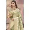 Pista Green Art Silk Printed Work Traditional Wear Plus Size Saree - 11411200683