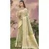 Pista Green Art Silk Printed Work Traditional Wear Plus Size Saree - 11411200683