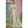 Mint Green Art Silk Printed Work Traditional Wear Plus Size Saree - 11411200685
