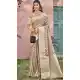 Beige Art Silk Printed Work Traditional Wear Saree - 11411200686