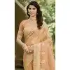 Art Silk Zari Work Designer Party Wear Plus Size Saree In Peach - 11412200689