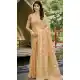 Art Silk Zari Work Designer Party Wear Saree In Peach - 11412200689