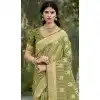 Art Silk Zari Work Designer Party Wear Plus Size Saree In Green - 11412200692