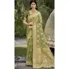Art Silk Zari Work Designer Party Wear Plus Size Saree In Green - 11412200692