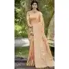 Dark Peach Art Silk Weaving Work Traditional Party Wear Plus Size Saree - 11413200696
