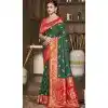Dark Green Art Silk Zari Work Traditional Wear Plus Size Saree - 11426200780