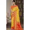 Yellow Art Silk Zari Work Traditional Wear Plus Size Saree - 11426200781