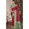 Maroon Art Silk Zari Work Traditional Wear Plus Size Saree - 11426200784
