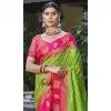 Art Silk Weaving Work Traditional Party Wear Plus Size Saree In Green - 11427200786