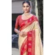 Art Silk Weaving Work Traditional Party Wear Saree In Cream - 11427200787