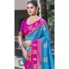 Art Silk Weaving Work Traditional Party Wear Plus Size Saree In Light Blue - 11427200788